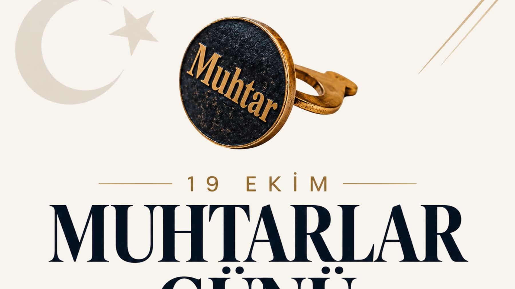 19 Ekim Muhtarlar Günü kutlu olsun