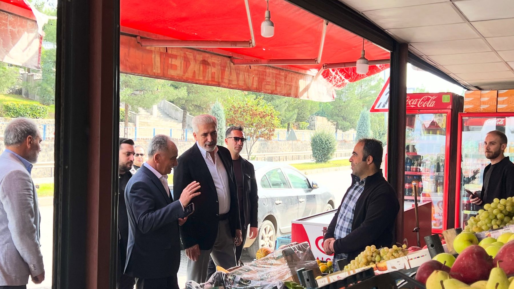 Çınar'da esnaf ve hemşehri ziyareti
